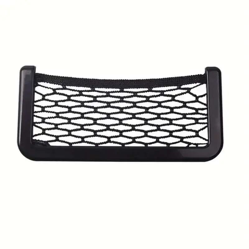 1pcsCar Organizer Storage Bag Auto Paste Net Pocket Phone Holder Car Accessories 208CM 815CM Universal