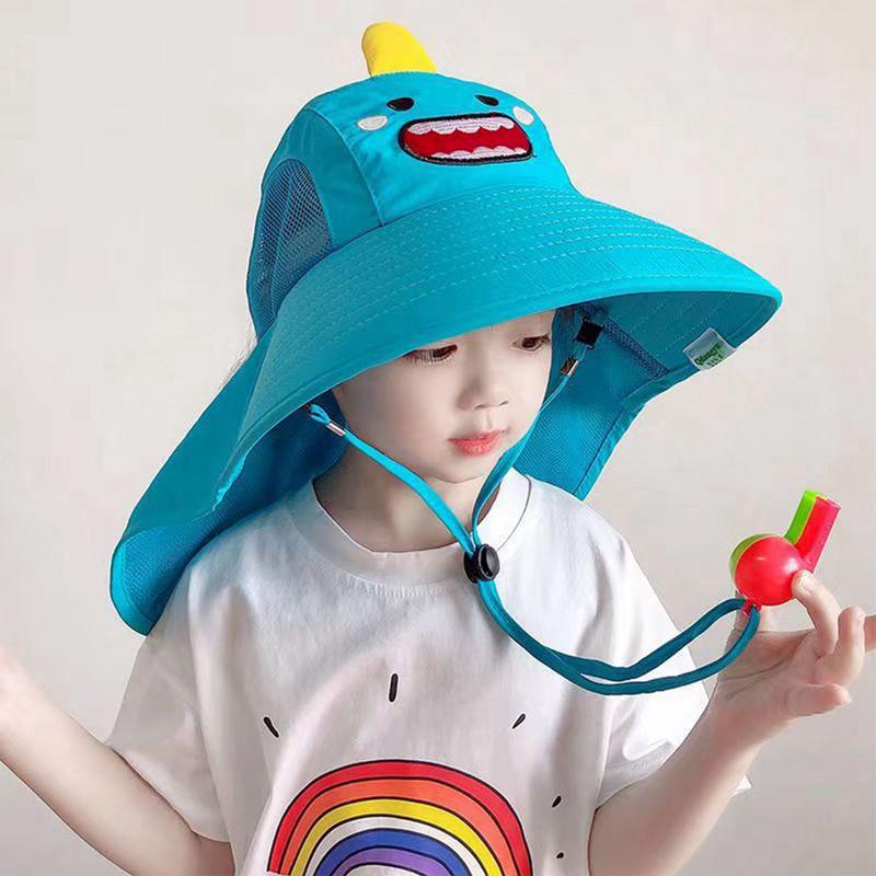Mũ Bucket Cho Em Bé Mùa Hè, Mũ Chống Nắng Đi Biển, Thoáng Khí, Thiết Kế Hoạt Hình, Mũ Ngư Dân Cho Trẻ Em, Che Tai Cổ Ngoài Trời, Chống Tia UV, Thích Hợp Cho Trẻ Em, Mũ Đi Biển 1