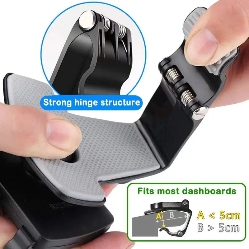 [Mẫu Mới Cao Cấp] Giá kẹp điện thoại ô tô- Taplo - Kẹp che nắng - Gương trong xe - Xoay 360 độ Phụ Tùng silicon bảo hành của nhà cung cấp kepdienthoai xehoi giadodienthoai oto360 gi áđỡđ oto giat reo do kepdienthoaia 29 6