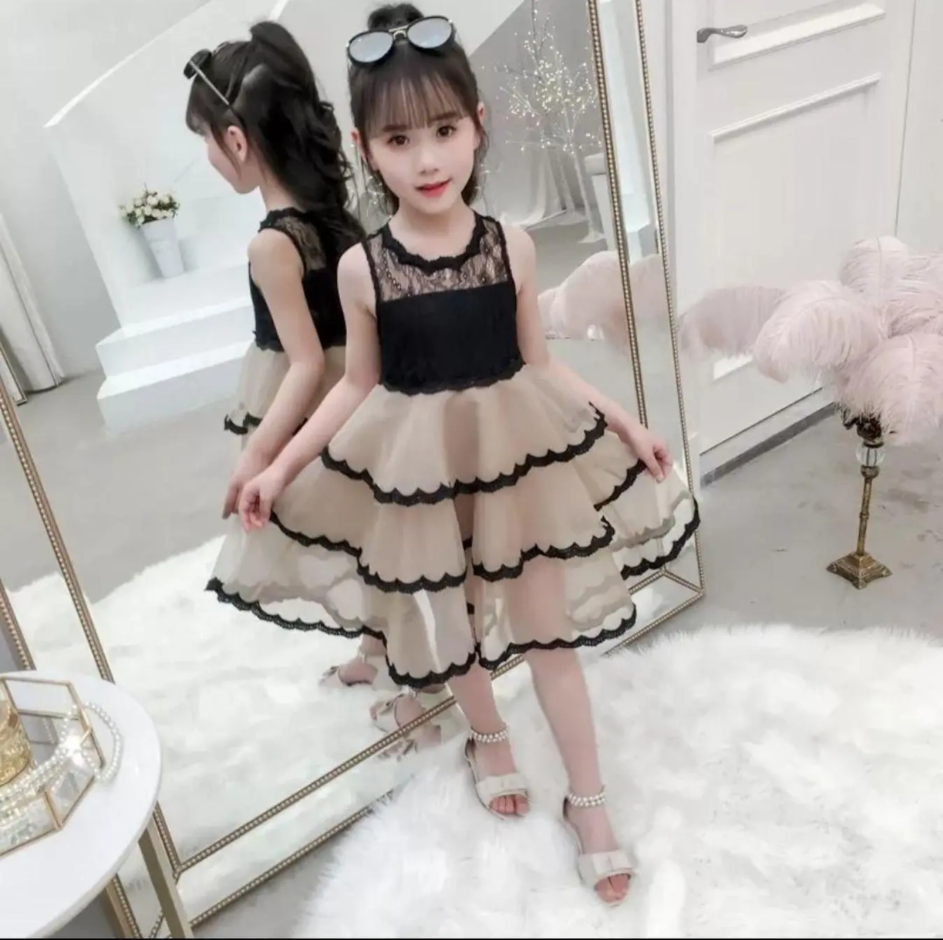 Dress anak perempuan model korea terkini