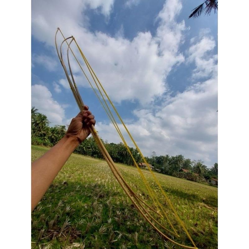 Sendaren Sawangan Layang Gapangan Panjang 2 Meter cocok untuk gapangan 1 - 1,5 meter sudah sama pita suara cek video Bambu 2