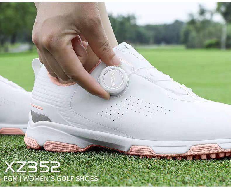 Product Introduction of [PGM] Golf Shoe Women's Breathable Sneaker Anti-Slip Lightweight Knob Comfortable Shock-Absorbing Nail-Free Shoes Xz352 19