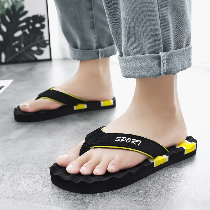 Dép Xỏ Ngón Mát Xa Cho Nam, Dép Đi Biển Mùa Hè Sang Trọng, Thời Trang, Thoáng Khí, Ngoài Trời, Không Trơn Trượt, Phong Cách Thường Ngày Năm 2024 2