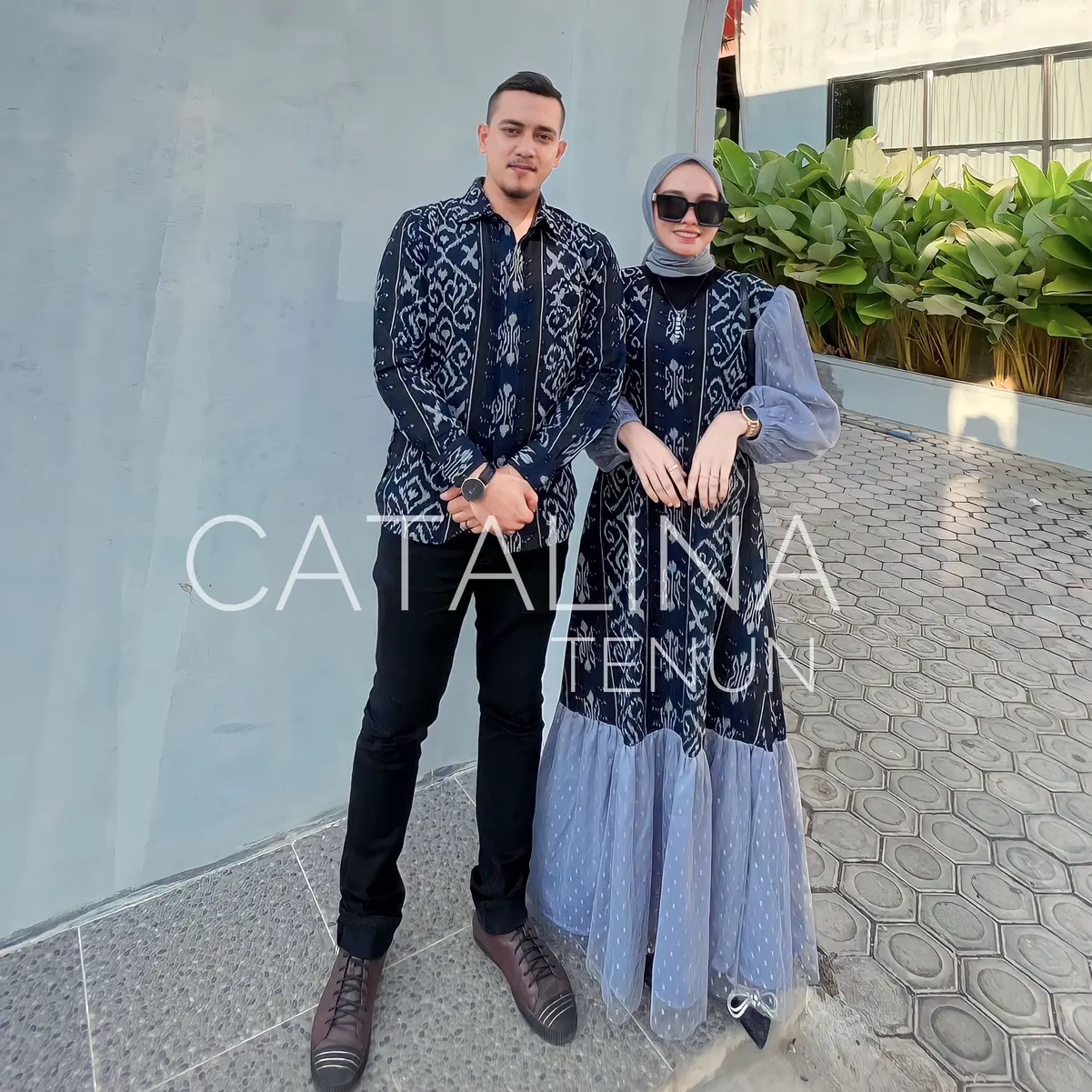 BAJU TENUN COUPLE (WAJIB CEK DESKRIPSI) PRAYA DRESS KEMEJA TENUN PRIA DRESS KONDANGAN Couple Panjang