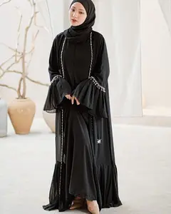 abaya set pashmina-sajidah abaya-abaya lebaran-abaya remaja aesthetic-gamis abaya 2 layer terbaru