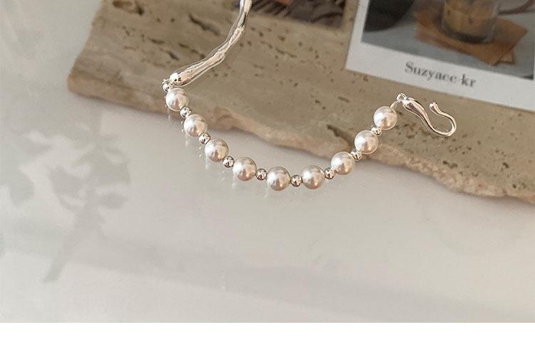 Product Introduction of 2025 New Clear Cold Wind Baroque Pearl Bracelet for Women, Small and Exquisite Handmade, Student Bracelet, Gift for Best Friends tahitian  pearl oriental  pearl 73