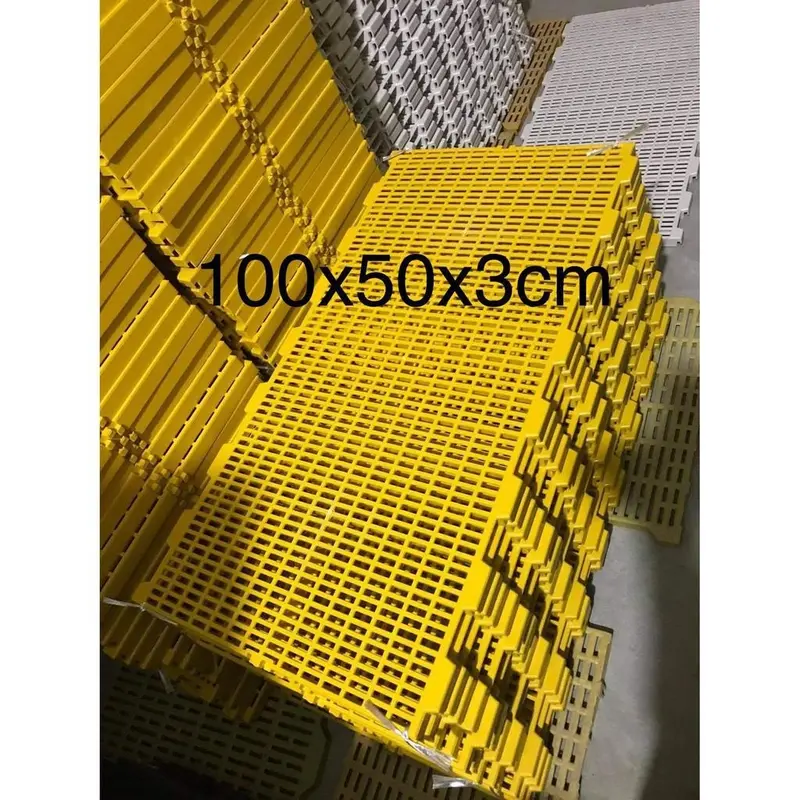 Sàn Nhựa Chăn Nuôi Chó, Mèo Thú Cưng, Chim Gà, Vịt Dễ Vệ Sinh, Sạch Sẽ Kích Thước 100x50x3cm - Nhựa Bền Đẹp, Lỗ Vuông 2cm, Khối Lượng 2500g 0