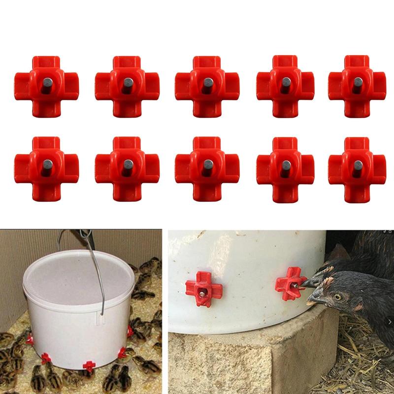 Product Introduction of 5/10pcs Automatic Chicken Waterer Hens Quail Birds Drinking Bowls Coop Nipple Drinkers Poultry for Animal 2