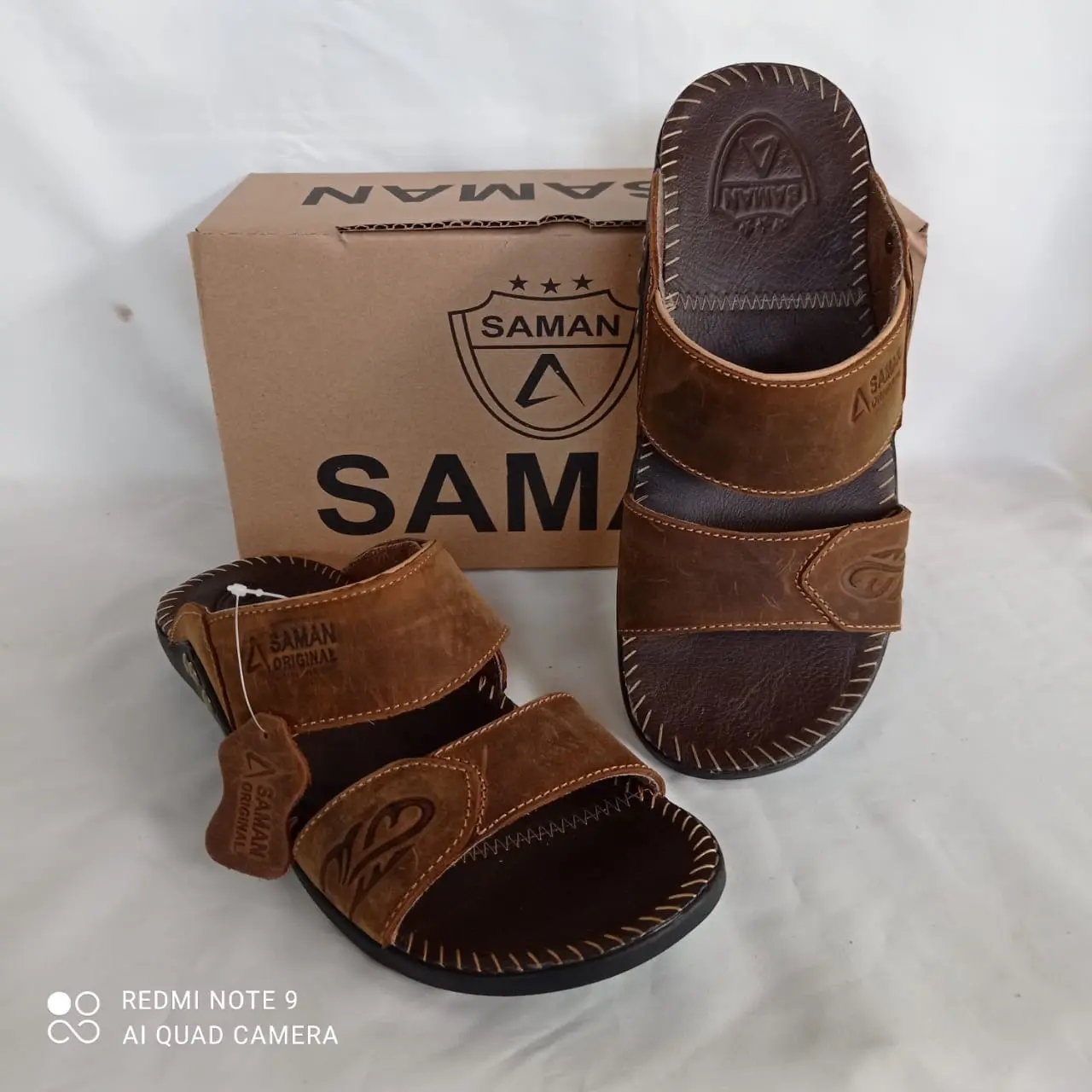 SANDAL KULIT PRIA ORIGINAL SAMAN FULL KULIT Sendal sandalpria laki sendalcowok