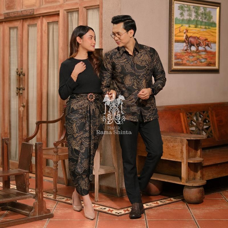 Batik Rama Shinta Motif Wiguna Batik Couple Kemeja Batik Lengan Panjang ...