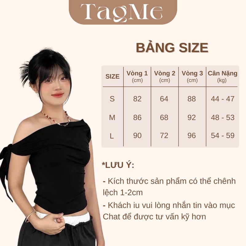 Áo Thun Trễ Vai Buộc Dây Nơ Năng Động Trẻ Trung Thời Trang Basic TM34 - Tagme 2