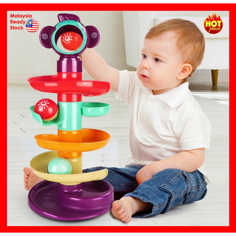 Early Education & Smart] Ball Drop Ramp Toy for Baby and Toddler ...