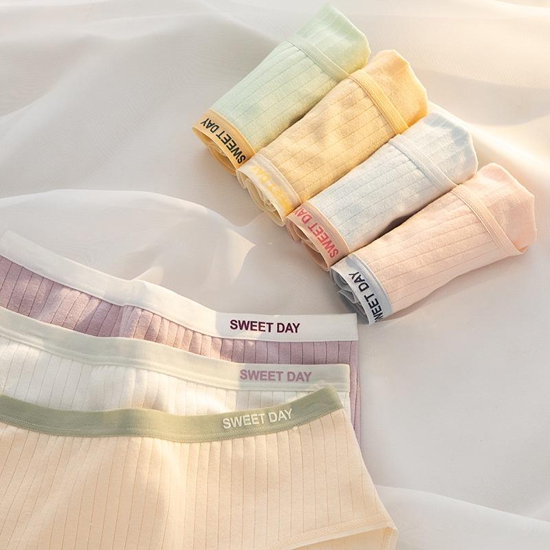 Quần Lót Nữ Co Dãn Thoải Mái, Quần Lót Cotton Cạp Vừa, Đáy May Không Cộm, Kháng Khuẩn Savill L0763 Women Xanh Dương ngắn 5