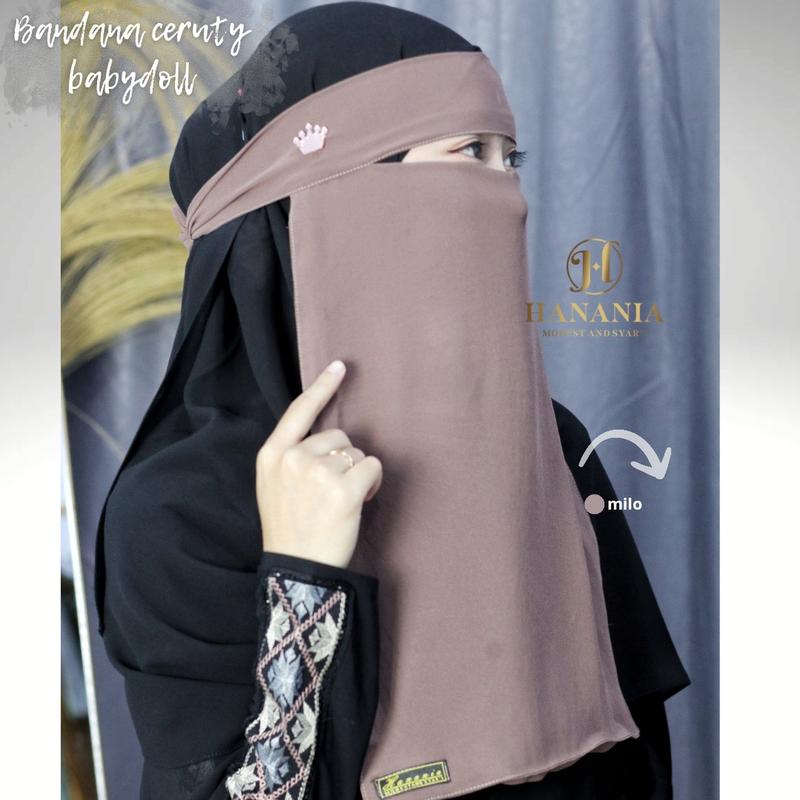 Cadar/niqab bandana ceruty babydoll warna by hanania 3