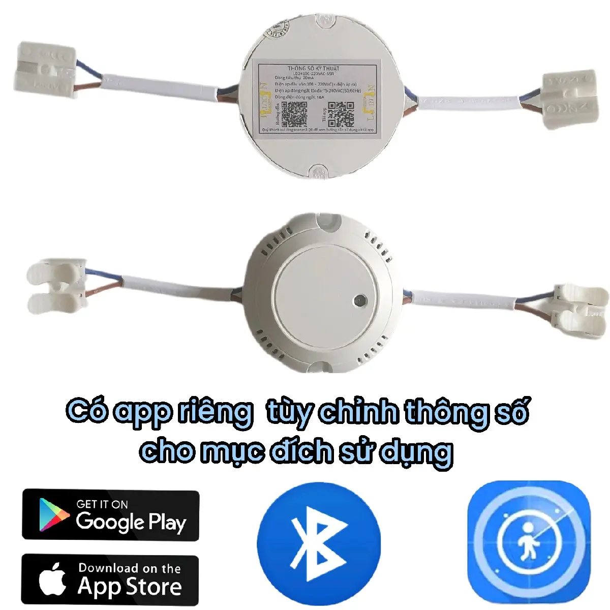 Cảm Biến Hiện Diện Nhịp Tim Ánh Sáng Ld2410c 220v Tích Hợp Công Tắc đèn  cảm smart home bảng điều