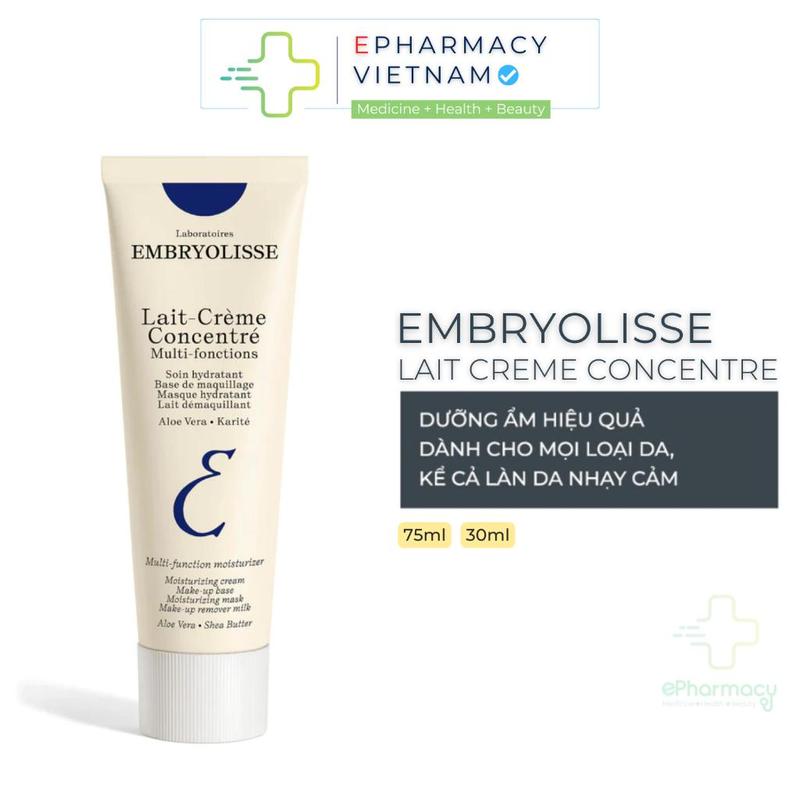 [CHÍNH HÃNG] Kem Dưỡng EMBRYOLISSE Lait Crème Concentré Dưỡng Ẩm, Làm Dịu, Hỗ Trợ Phục Hồi Da