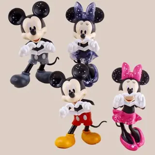 Cặp mickey mini dễ thương dùng trang trí bàn làm việc, trang trí tủ kệ Decor Decor Phòng Thủy Tinh 2