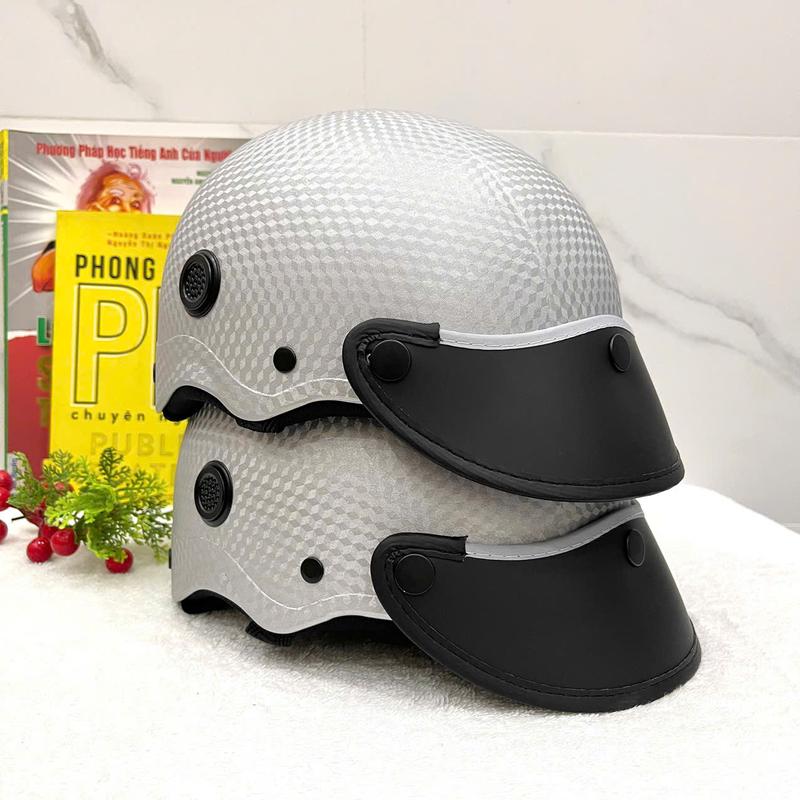 Nón Bảo Hiểm Trơn Nhiều Màu Sơn Nhám Có Lỗ Thông Gió Cao Cấp Nam Nữ , Mỏ Nón Mềm Dẻo Tháo Dời Được