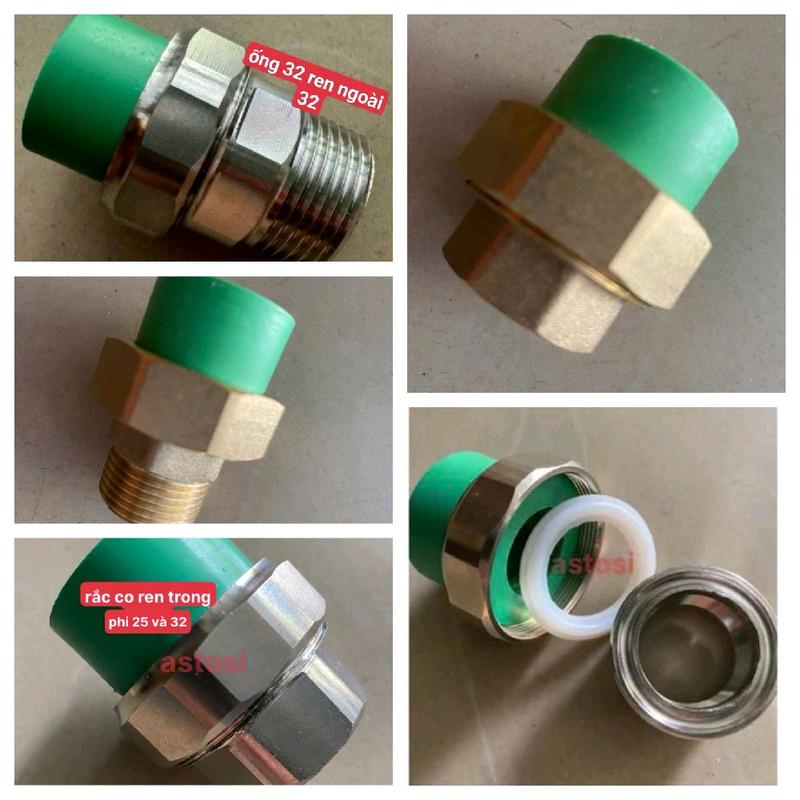Rắc Co Ren Trong _Ren Ngoài 25 Và 32 Ống PPR