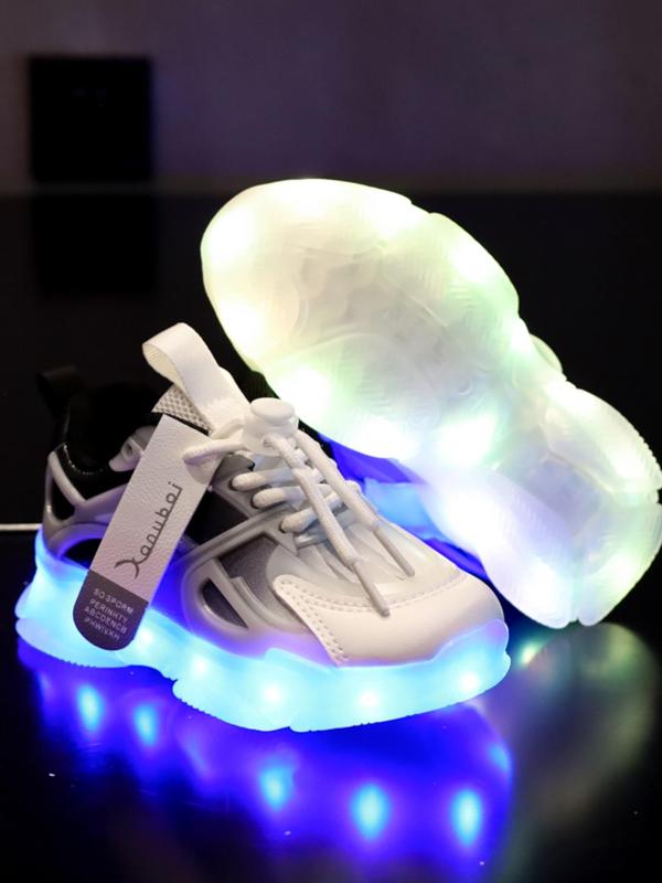USB Rechargeable LED Light Shoes, Glow in The Dark Casual Sneakers, Street Dancing Shoes, Boys Girls Glow-in-the Dark Casual Sneakers 8