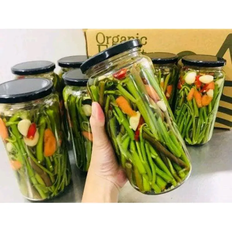 Hũ Thủy Tinh / Lọ Thủy Tinh Tròn, Nắp Thiếc Dùng Nuôi Scoby/Nấm Sữa Kefir/Nấm Nước Kefir Và Đựng Thực Phẩm 1 Lít ( 1000ml)  Loại Dày Dặn < Ko In Hình>
