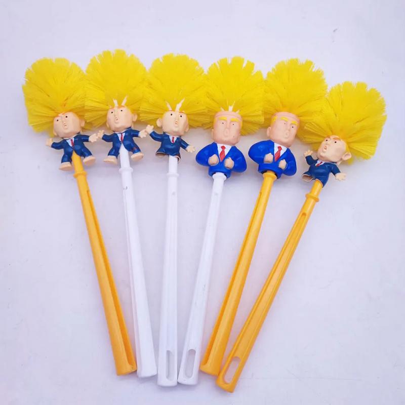 Product Introduction of Donald Trump Bathroom Cleaning Brush Funny Trump Toilet Cleaning Brush Novelty Gifts Toilet Bowl Brush Bathroom Cleaning Tools 6