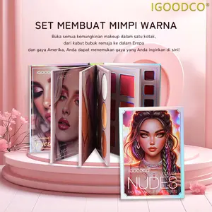 IGOODCO （IG3156) Lipstik Multiwarna Eropa dan Amerika Lipstik Kecantikan Eropa Multiwarna Matte Palet Cosplay Riasan Eye Shadow