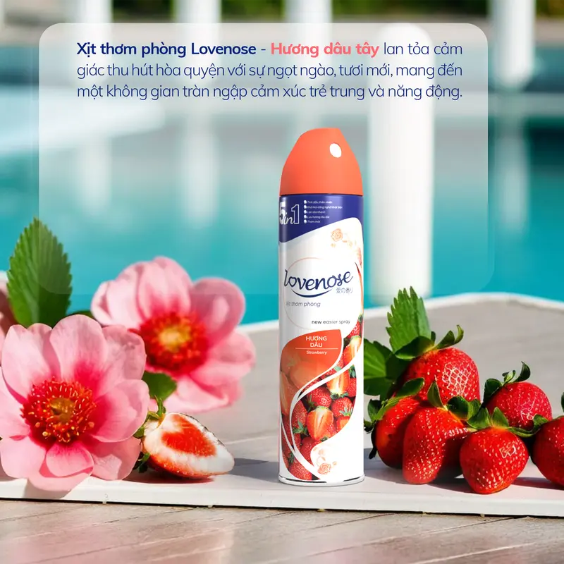 Combo Xịt thơm phòng Lovenose hương thơm tự nhiên dễ chịu lưu hương lâu dài, lan tỏa nhanh - Dung tích 320ml Dầu Thơm Phòng, Dầu Thơm 4
