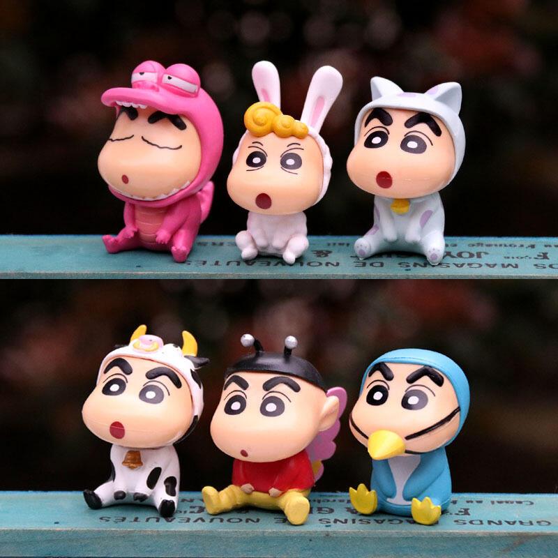 Product Introduction of Toy Gift, Crayon Shin chan GK Q Edition Nohara Shinnosuke Pajamas Birthday Gift Funny Styling Handmade Model Desktop Ornament 6