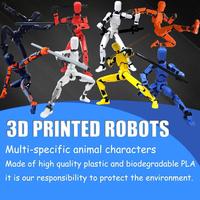 Gambar Nodia Toys Dummy 13 Action Figure / Joint Movable Action Figurines Lucky 13 / Boneka Robot / Dummy Titan 13 Action Figure / Mainan Transformasi Bergerak Multi-Sendi / Model Tubuh Manusia Cetak 3D / Dummy Bentuk Gerakan Sendi DIY/Boneka Transformasi Boneka - Blue Orange（+Wing） dari Nodia Toys Indonesia Kab. Tangerang 3 Tokopedia