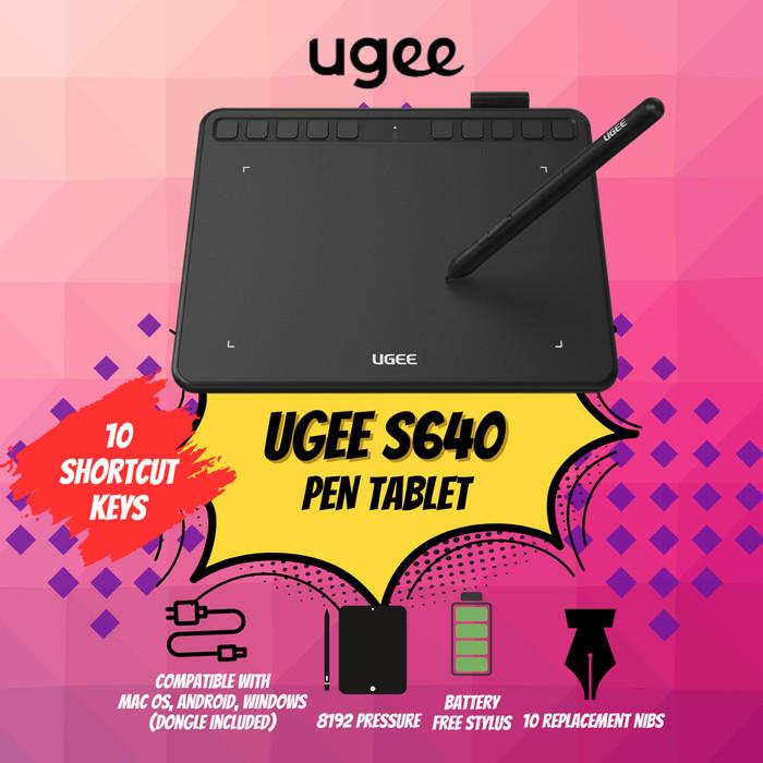Gambar Ugee Pen Tablet S640 Digital Drawing Tablet dari ugee indonesia Kota Administrasi Jakarta Barat Tokopedia