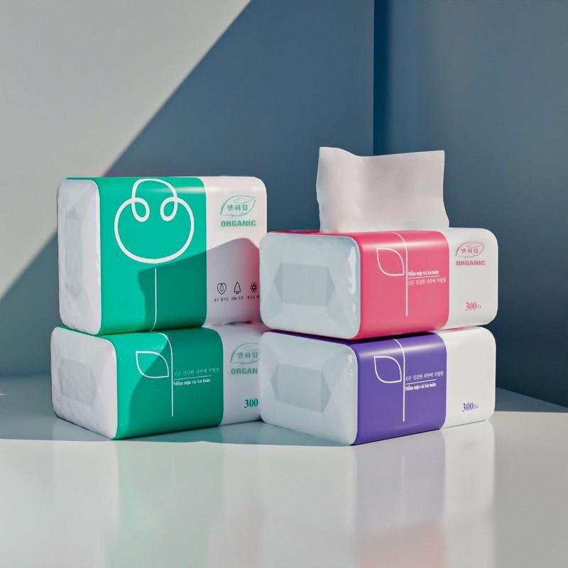 Gói lẻ giấy  rút organic cao cấp siêu dai 2
