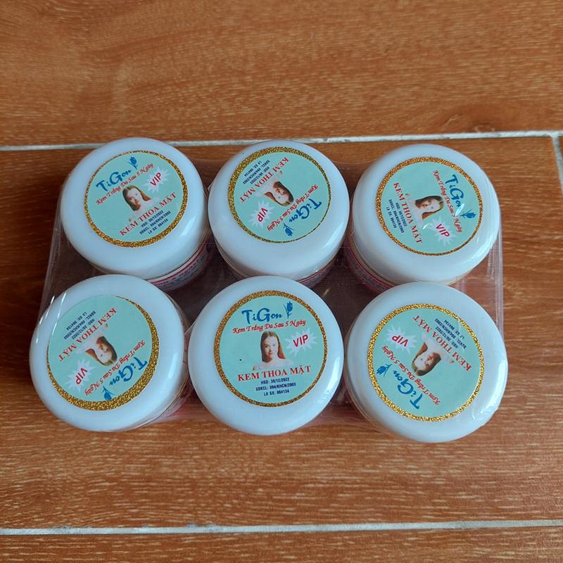  Lốc 6 Hũ Kem Dưỡng Trắng Da Tigon 18g 