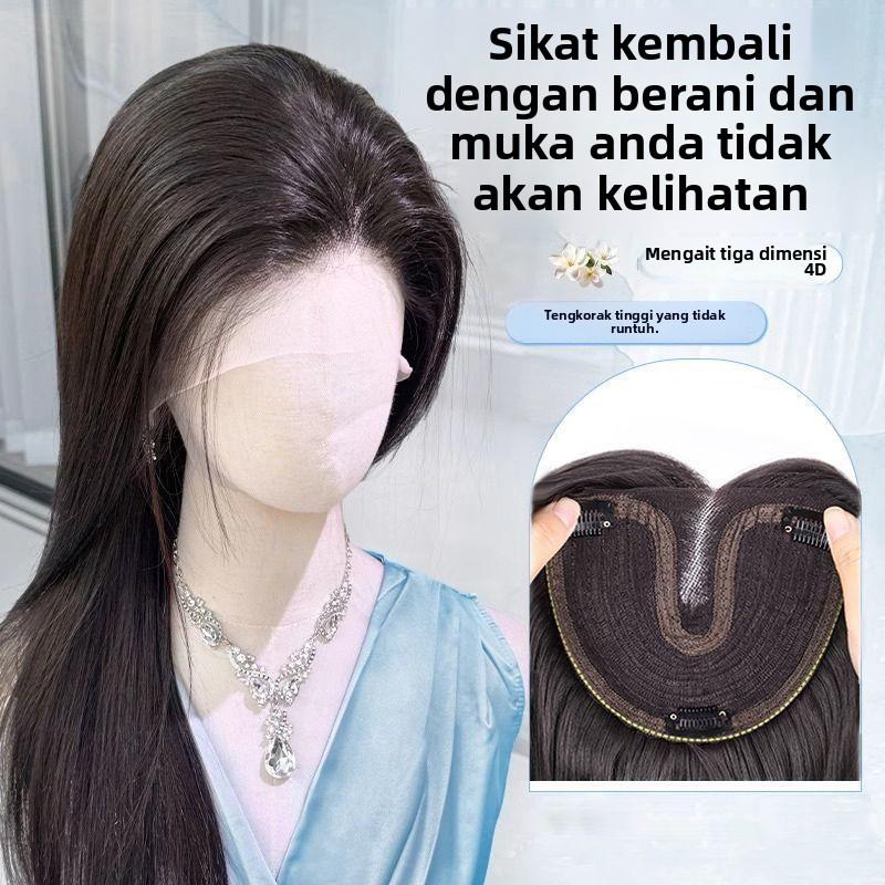 Topper Rambut untuk Wanita, Potongan Rambut Volumizing untuk Mahkota ...