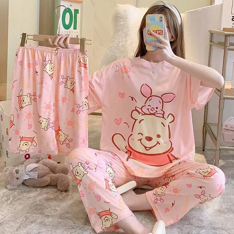 [TOYOU SHOP M28] PIYAMA 3 IN 1 | BAJU TIDUR WANITA | PIYAMA CP WANITA | SETELAN WANITA 8