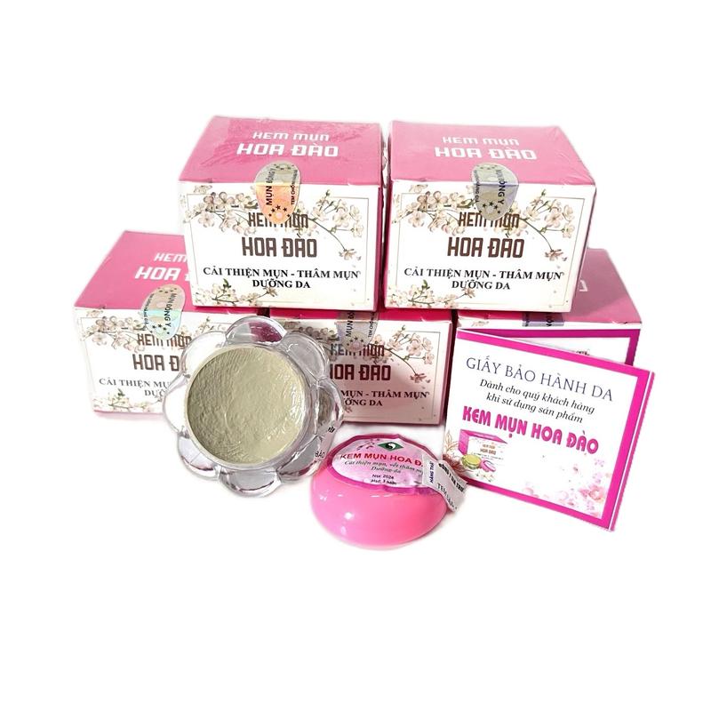 Combo 5 Kem Mụn Hoa Đào Cải Tiến Hỗ Trợ Cải Thiện Mụn - Thâm Skincare Chăm Sóc Da Women 3