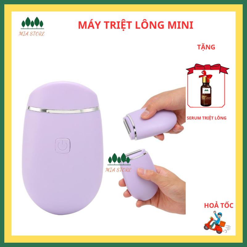 Máy cạo lông và serum triệt lông cầm tay mini hàng chính hãng, máy triệt lông tay, lông nách, vùng kín máy cạo lông body có cáp xạc Women Nữ Dưỡng hạn chế mọc lông trở lại Dưỡng Da  Làm Đẹp Da máy  tẩy  lông