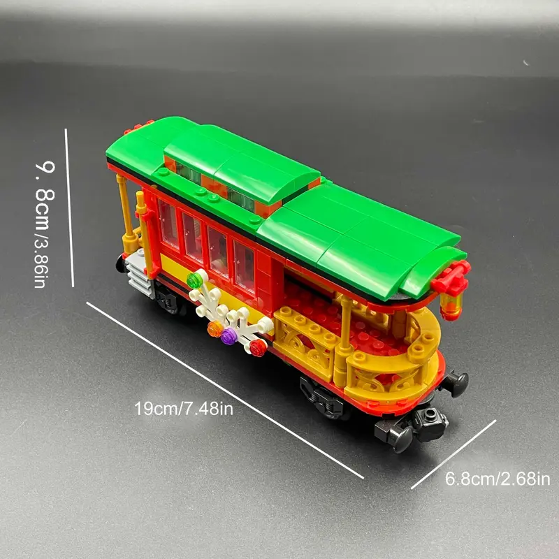 Train Building Blocks, 1 Box DIY Train Carriage Blocks Set, Creative and Educational Building Blocks for Teenager 4