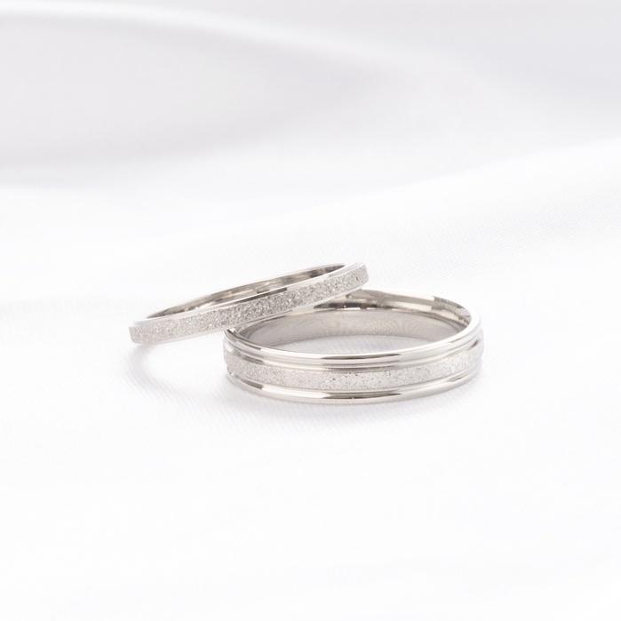 Nhẫn cặp đôi CDE Milgrain Ring CDE8003SV & CDE8004SV Couple Titan - Nhẫn nam Nữ Women Voi 3