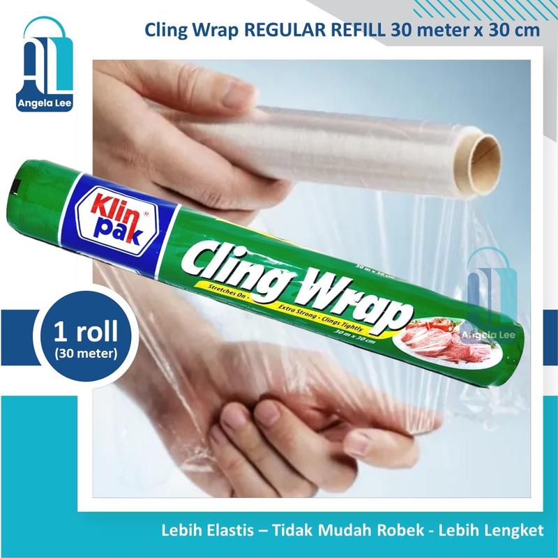 Klinpak Cling Wrap Regular Refill 30m x 30cm - Plastik Segel makanan 1