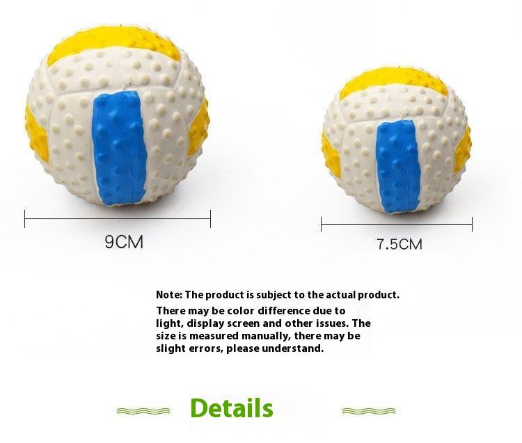 Product Introduction of [Pet Toy] Dogs and Cats Dog Toy Bite-Resistant Molar Sound-Making Latex Ball Toy Dog Training Artifact Big and Small Dogs Relieving Stuffy Vent 5