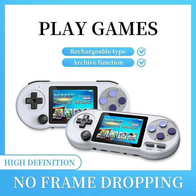 New SF2000 nostalgic GBA arcade joystick handheld game console wireless doubles TV output Protection