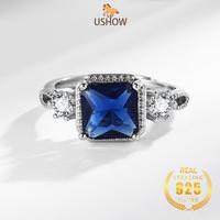 Gambar USHOW 925 Perak AAAAA Zircon Spot 2 Perhiasan Cincin Karat - No1, Dapat disesuaikan dari USHOW Kab. Gresik 4 Tokopedia