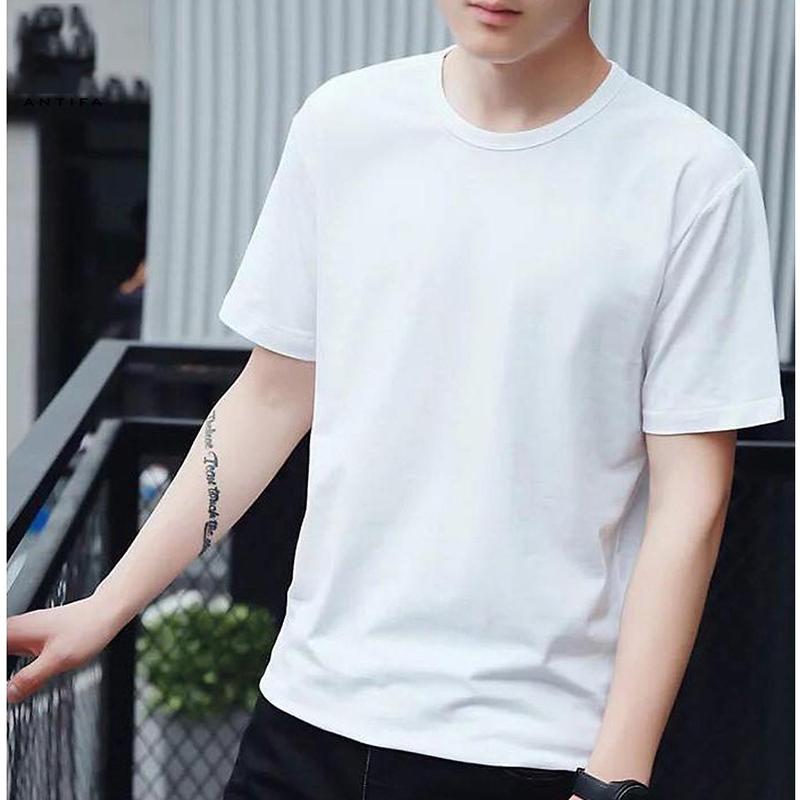 Áo Thun Trơn Nam Nữ Cổ Tròn Chất Cotton Mỏng Nhẹ Thoáng Mát Menswear áo  thun essentials áo  thun adlv 7