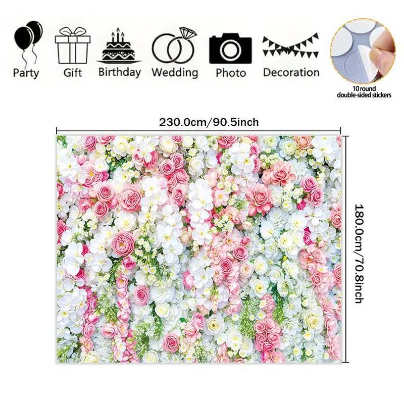 Rose Pattern Wall Tapestry, Floral Pattern Wall Hanging, Wall Art Decor for Home Living Room Bedroom, Home Decor, Room Decor, Flower 3