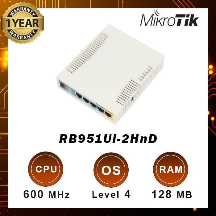 Jual Mikrotik RB951UI-2HND Routerboard Router Wireless 5 Port 1 Usb ...