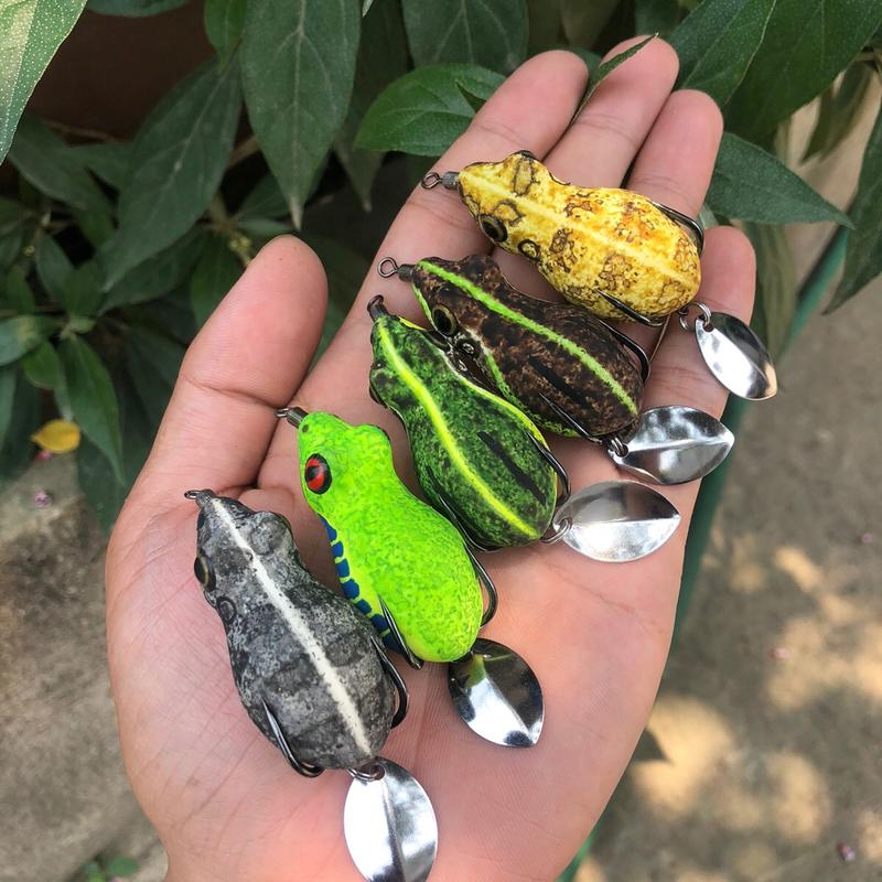 Mồi câu Lure Nhái Hơi Pong Hatyai Thái Lan dài 5cm nặng 9g action nổi Bắt Cá Fishing Câu Cá Đi Câu moi gia