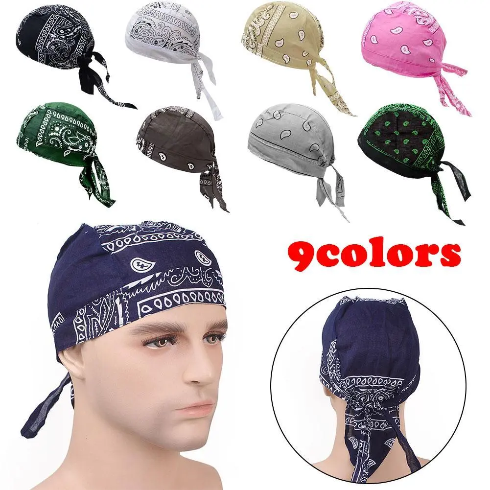 Khăn Bandana Đạp Xe, Mũ Cướp Biển Thể Thao, Unisex, Băng Đô, Mũ Giẻ Rách, Mũ Len, S6D8