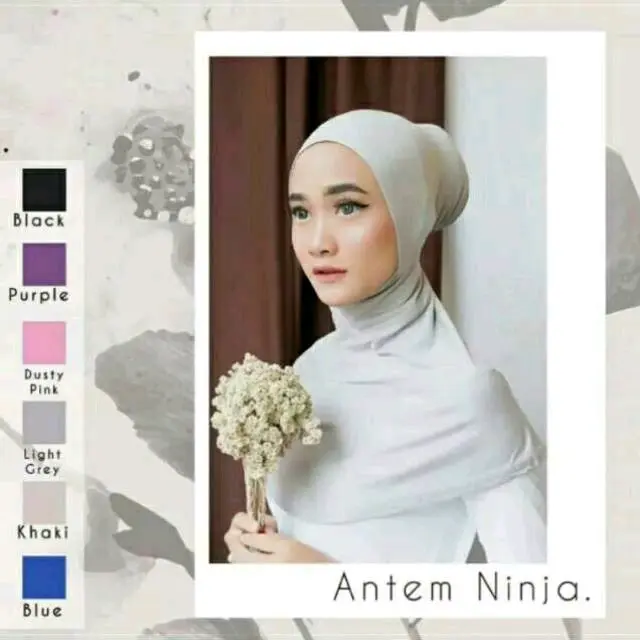Ciput Ninja Antem Pakai Resleting Dan Non Resleting Bahan Kaos Rayon Premium.