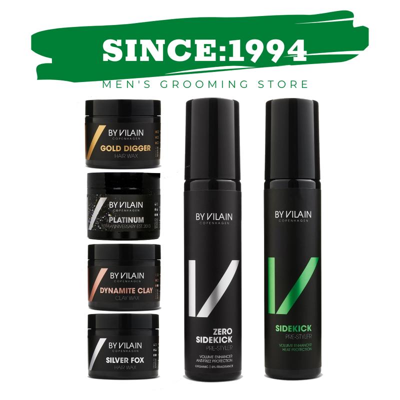 [Full Line] Sáp vuốt tóc By Vilain các phiên bản Gold Digger , Silver Fox , Dynamite Clay , Sidekick, Sidekick Zero